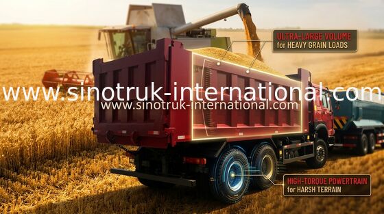 Sinotruk Howo 팁 주는 사람 덤프 트럭 6X4 LHD 371HP 25 톤 10-25CBM ZZ3257N3647A