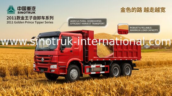 SINOTRUK 황금 황태자 덤프 트럭 10Wheels 336HP RHD 25-30tons ZZ3251N3641W