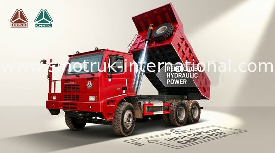팁 주는 사람 덤프 트럭 SINOTRUK HOWO 70 채광 10wheels 371HP 70tons ZZ5707S3640AJ