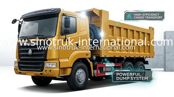 팁 주는 사람 덤프 트럭 SINOTRUK HOWO 25-40tons 371HP 6X4 RHD 10-25CBM ZZ3257N3647A