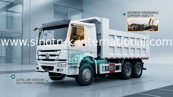SINOTRUK HOWO 팁 주는 사람 덤프 트럭 6X4 371HP LHD 25tons 10-25CBM ZZ3257N3847A