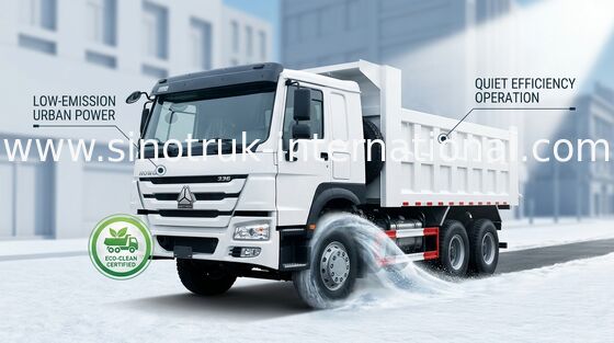 팁 주는 사람 덤프 트럭 SINOTRUK HOWO 10는 10-25CBM 짐 25-40tons ZZ3257N3647A를 선회합니다