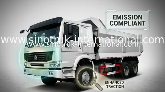 팁 주는 사람 덤프 트럭 SINOTRUK HOWO 10는 10-25cubic 미터 짐 25-40tons 상품을 선회합니다