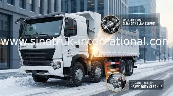 ZZ3317N3867N1 채광을 위한 백색 SINOTRUK HOWO A7 8X4 무거운 덤프 트럭