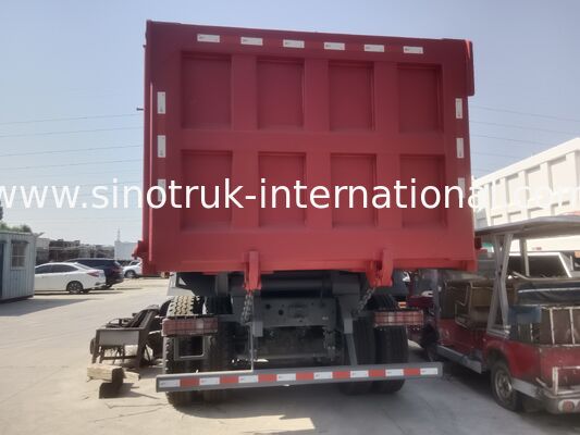 371HP 엔진, 40-50T 용량 및 대형 운송용 8×4 드라이브를 갖춘 Sinotruk NX 티퍼 덤프 트럭 레드