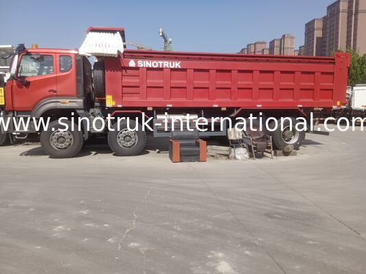 371HP 엔진, 40-50T 용량 및 대형 운송용 8×4 드라이브를 갖춘 Sinotruk NX 티퍼 덤프 트럭 레드