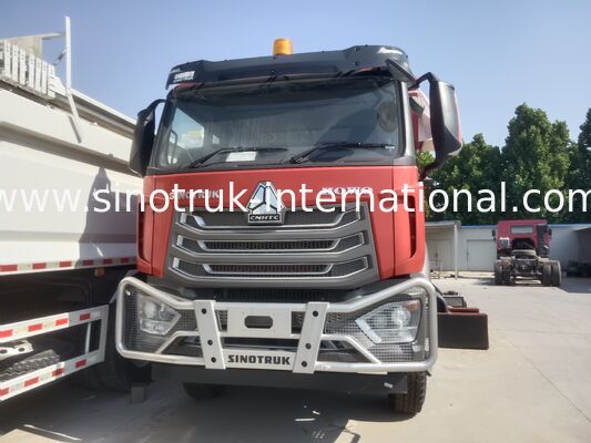 371HP 엔진, 40-50T 용량 및 대형 운송용 8×4 드라이브를 갖춘 Sinotruk NX 티퍼 덤프 트럭 레드