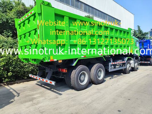 HOWO TX 8X4 티퍼 트럭 400HP 두 배 16T 뒤 차축 두 배 9.5T 앞 차축