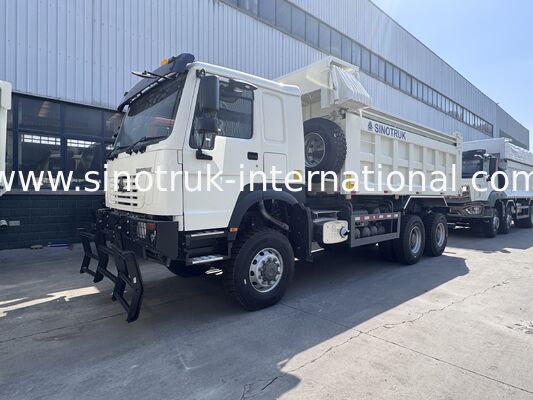 SINOTRUK HOWO 고스트 페이스 택시 380HP LHD 티퍼 덤프 트럭 6X4