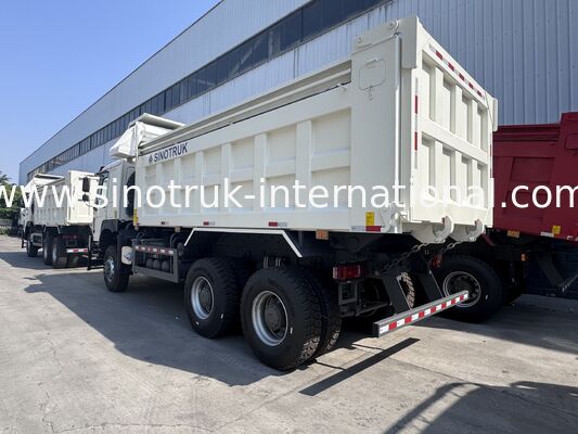 SINOTRUK HOWO 고스트 페이스 택시 380HP LHD 티퍼 덤프 트럭 6X4