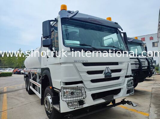 25m3 HOWO 물 탱크 스프링클러 트럭 380HP 강력한 엔진