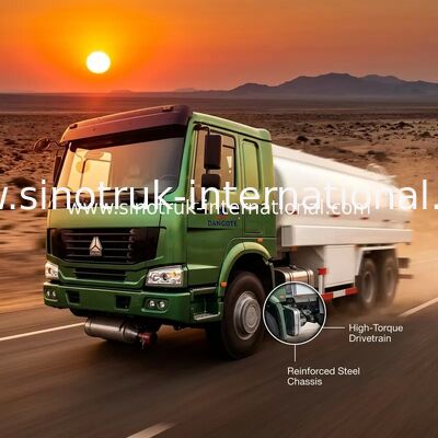 SINOTRUK HOWO 16-20CBM 유류 탱크 트럭 6X4 LHD 290마력 유로2 오일 탱크 트럭