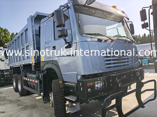 SINOTRUK HOWO 371 6×4 덤프트럭, HW76 캐빈, 5600mm 중간 팁 덤프