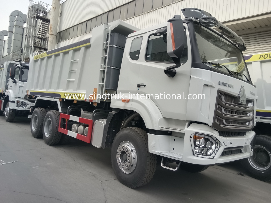 30-40 톤 RHD 10 바퀴 팅퍼 덤프 트럭 SINOTRUK Haohan 건설용 흰색