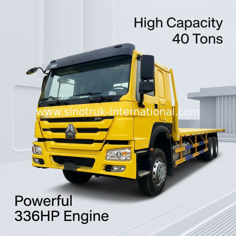 ZZ1257N4641W 336HP SINOTRUK 플랫 베드 화물 트럭