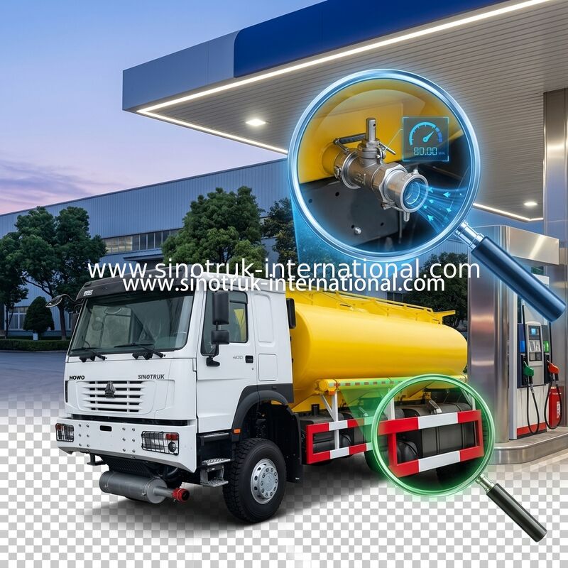 SINOTRUK HOWO 25CBM 오일 탱크 트럭 10 바퀴 400hp 6 × 6 다중 부리