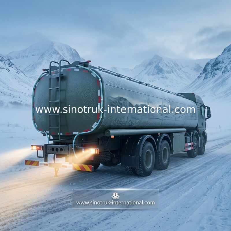 안정되어 있는 연료 유조 트럭 SINOTRUK HOWO 기름 수송 8X4 RHD를 위한 30 - 40 톤