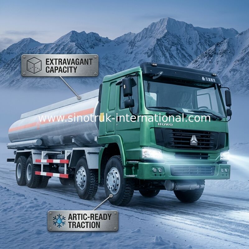 25 CBM 8X4 LHD 유로 2 336 HP 무례한 오일 스토리지 탱크는 승인되는 ISO를 나릅니다
