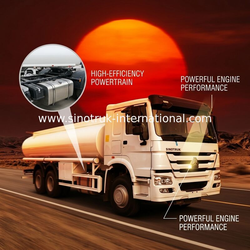 SINOTRUK HOWO 연료 탱크 트럭 20 톤, 6X4 LHD Euro2 290HP 이동할 수 있는 연료 트럭