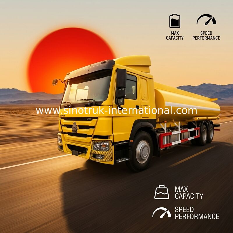 고능률 16-20CBM 석유 탱크 트럭 6X4 RHD Euro2 290HP 가스 유조 트럭