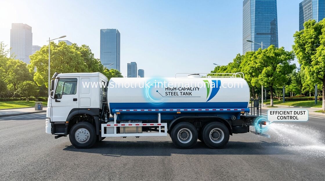 시노트룩 HOWO 스프링클러 물 탱크 트럭 10-25CBM 6 X 4 유로 2 400HP