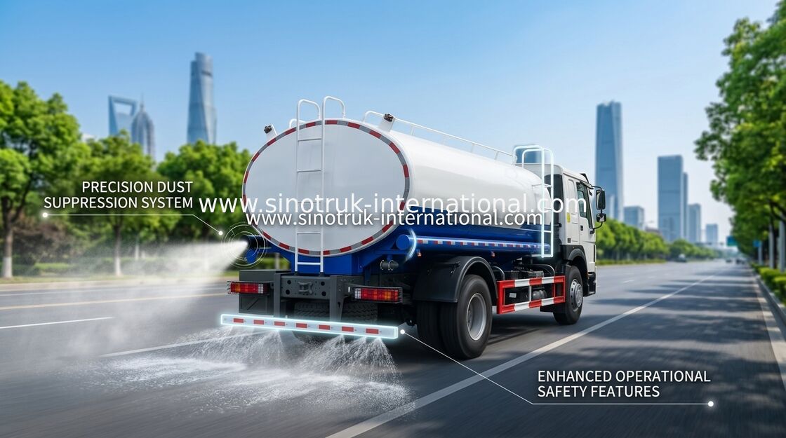 HOWO SINOTRUK 물 탱크 트럭 300HP 블루