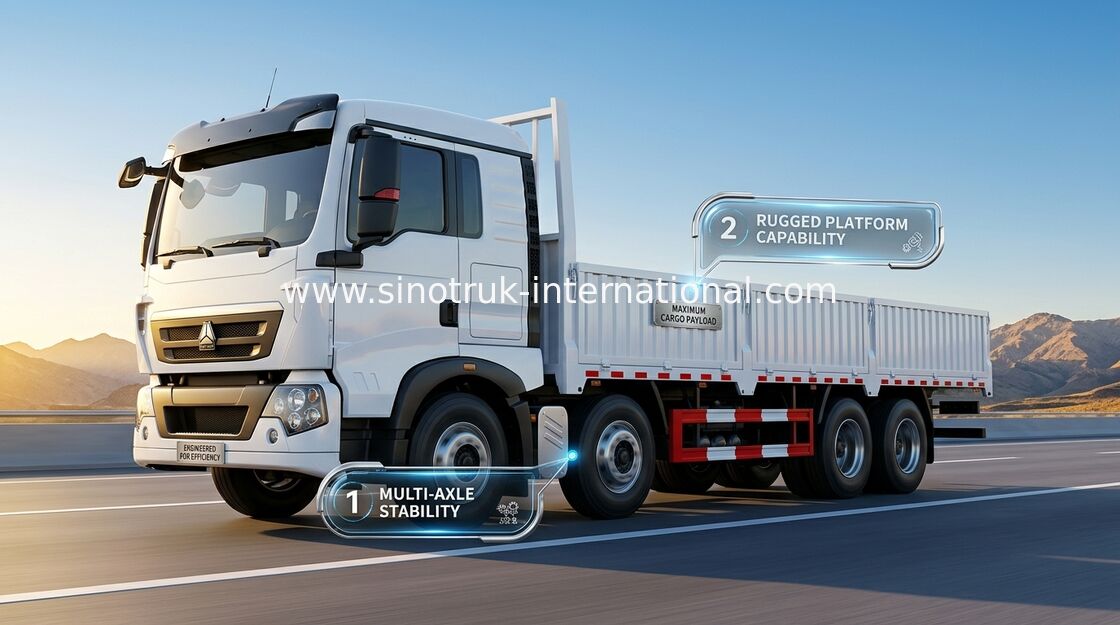 SINOTRUK HOWO 화물 트럭 근수 ZZ1257M56C7C1A를 위한 6X2 25 톤 LHD Euro2 290HP