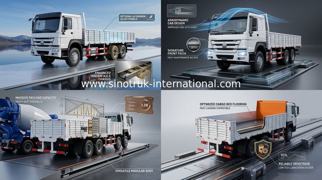 8X4 RHD 화물 트럭 30 - 60 톤 유로 2 병참술 기업을 위한 336HP 높은 안전