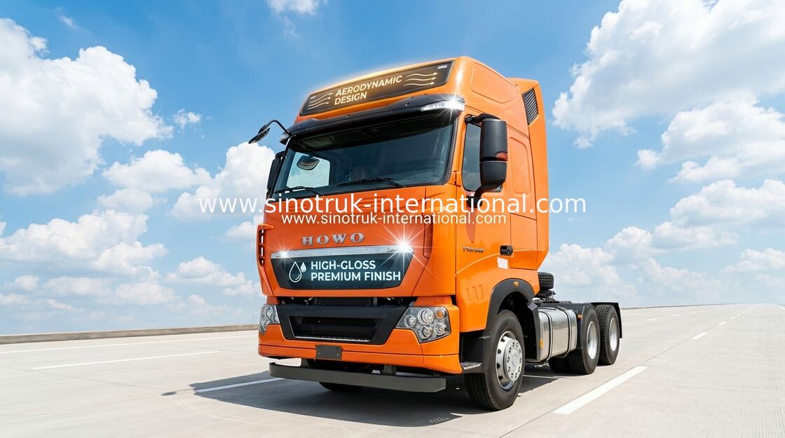 SINOTRUK HOWO T7H 남자 엔진 트랙터 트럭 6X4 유로 3/4 440 HP ZZ4257V324HD1B