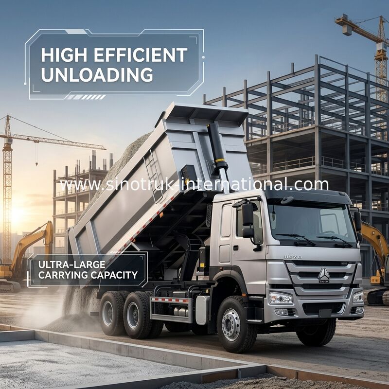 티퍼 트럭 SINOTRUK HOWO 400HP 12 바퀴 LHD 40톤 30CBM ZZ3317V3567B1