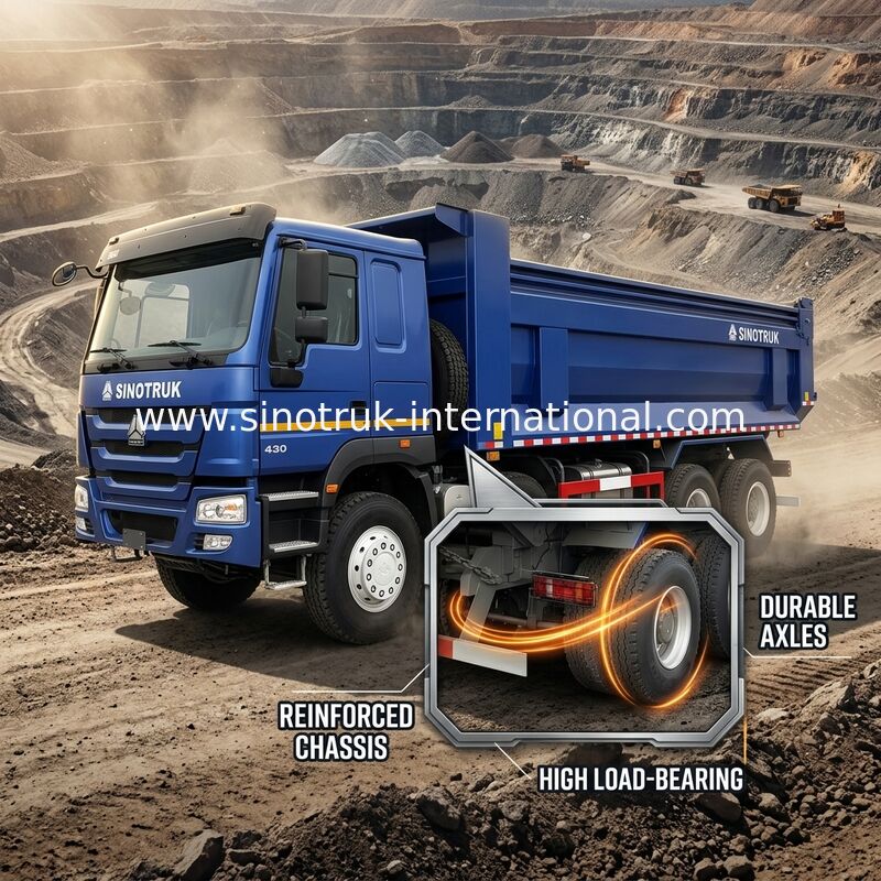 RHD 8×4 12바퀴 ZZ3317V3847B1R 고마력 저연료소비 380HP 블루 HOWO 티퍼 트럭