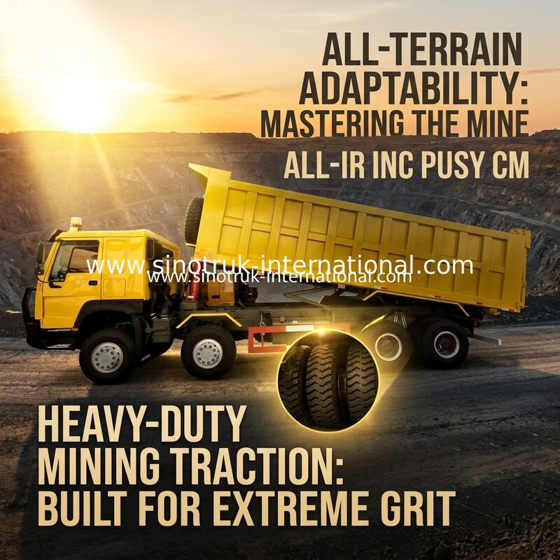 시노트럭 호보 템퍼 덤프 트럭 400HP 8 × 4 50-60톤 Lhd 12 바퀴 큰 트레이