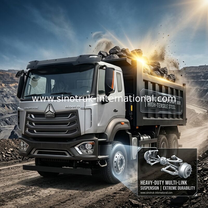SINOTRUK HOWO N7 택시 내보자 덤프트럭 LHD 6X4 400HP 다이아몬드 은