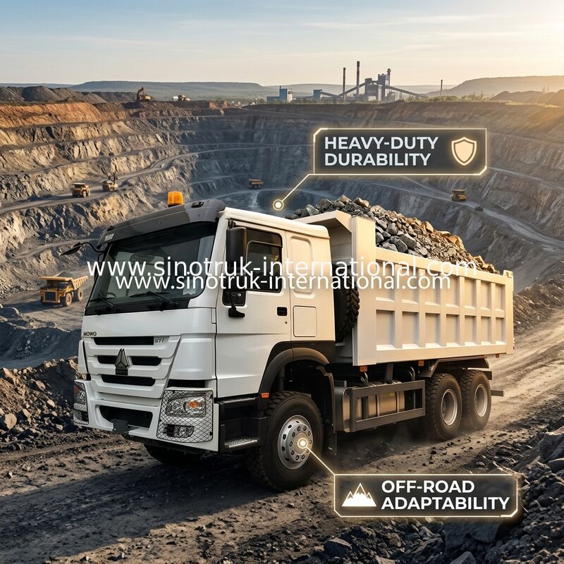 SINOTRUK HOWO 내보자 덤프트럭 LHD 6×4 371HP 20CBM