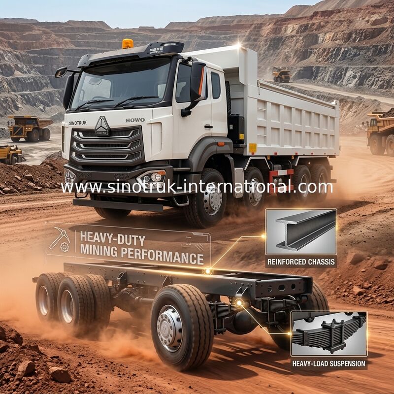 시노트루크 호워 내보자 덤프트럭 브랜드 뉴 380Hp 르하드 12Wheels 8 × 4
