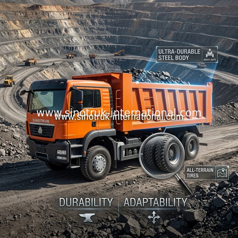 오렌지 시노트루크 호워 6 Ｘ 4 내보자 덤프트럭 새로운 371HP LHD