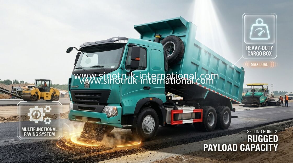 파란 색깔에 있는 SINOTRUK HOWO A7 건축 팁 주는 사람 덤프 트럭 6 x 4 290HP