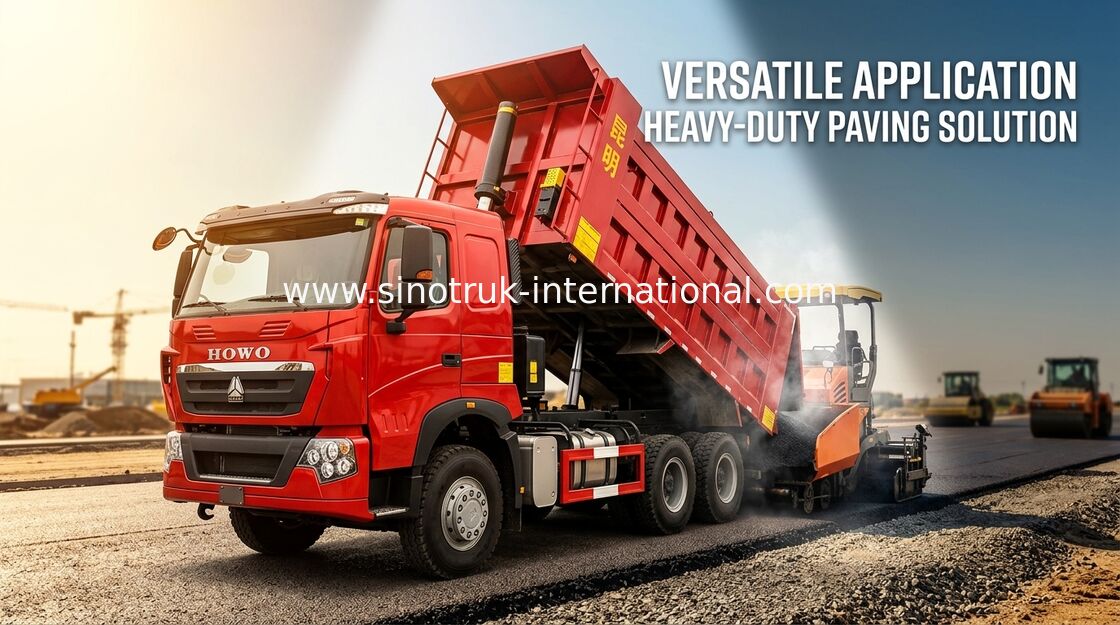 SINOTRUK HOWO T7H 덤프 트럭 독일 남자 엔진 12는 채광 지역을 위한 360HP LHD를 선회합니다
