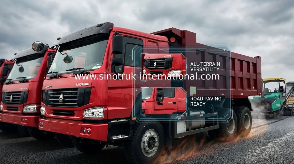 HOWO 덤프 트럭 10는 371HP LHD 10 - 광산업을 위한 25 CBM 30 -를 40tons 선회합니다