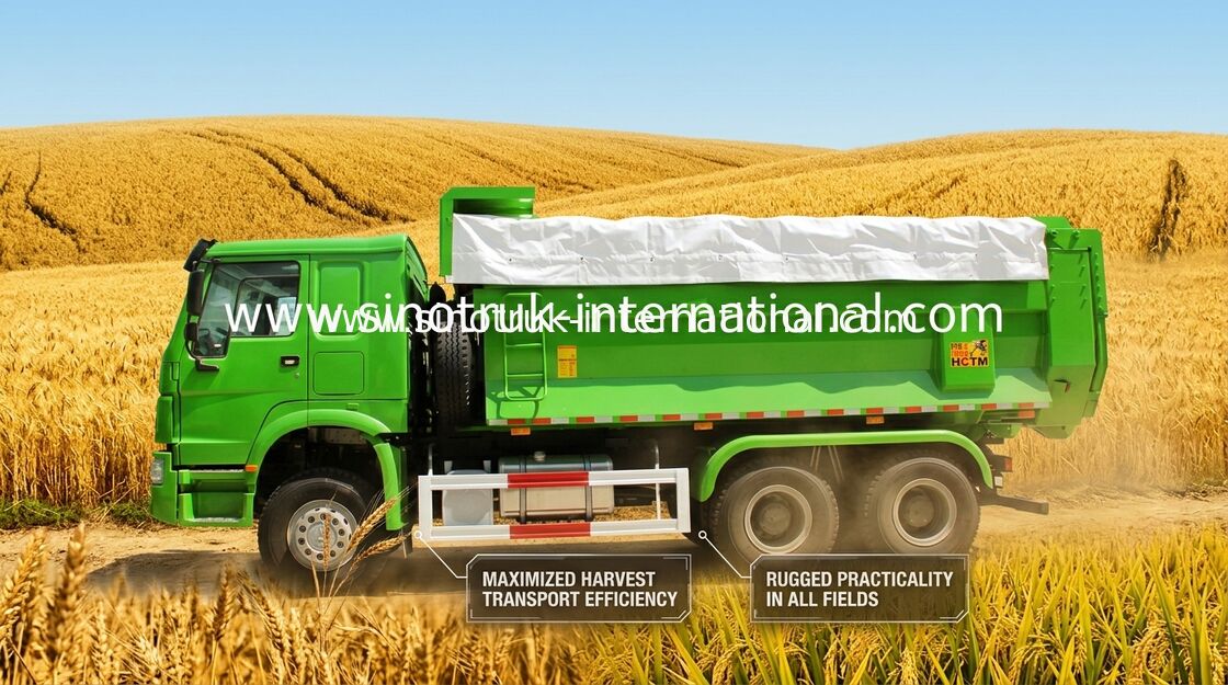 도시 팁 주는 사람 덤프 트럭 SINOTRUK HOWO LHD 336HP 10는 선회합니다