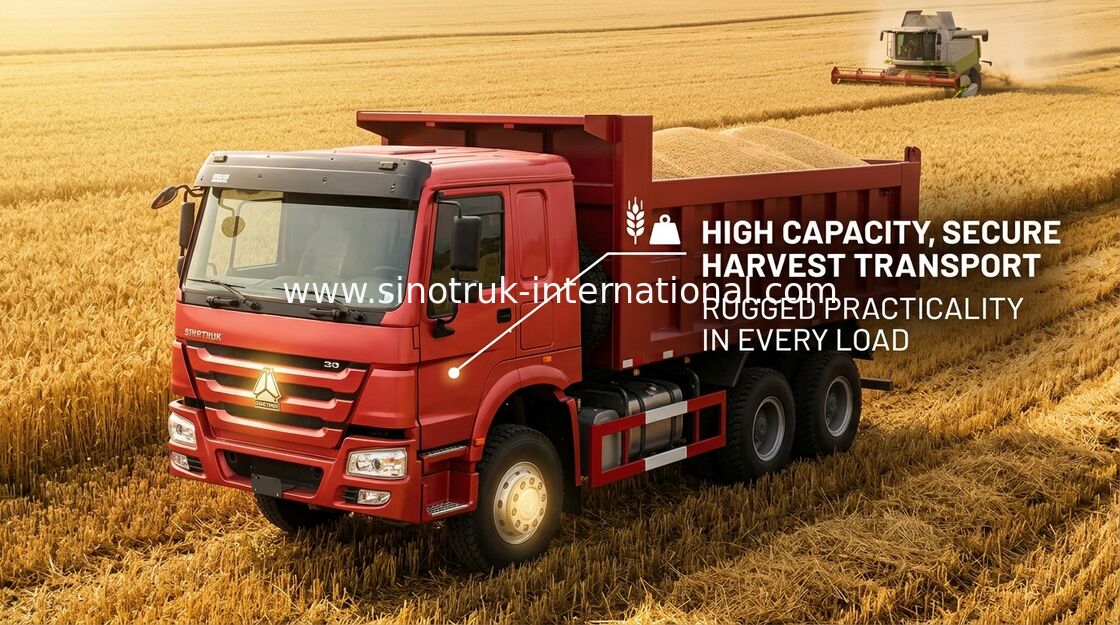 Sinotruk Howo 덤프 트럭 LHD 371 HP 25 - 무거운 덤프 트럭 40 톤 유로 2