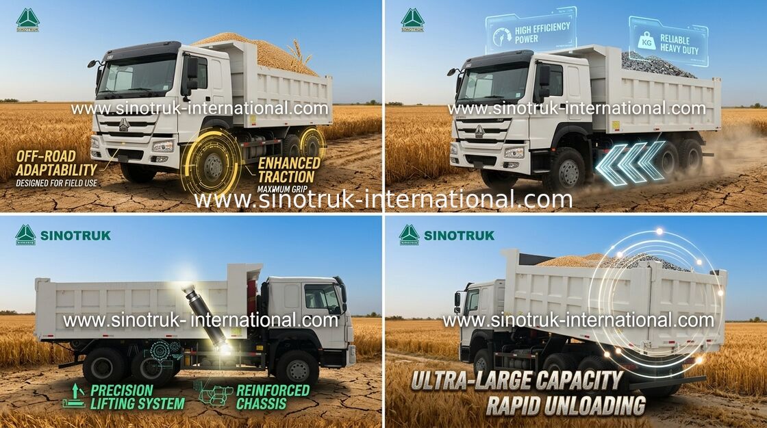 광산업 팁 주는 사람 덤프 트럭 10는 30를 - 40Ton HYVA 정면 Lifiting 실린더 선회합니다