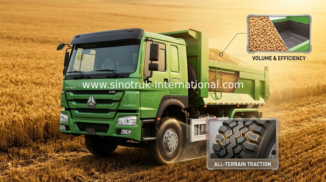 SINOTRUK HOWO 공공 토목 공사를 위한 팁 주는 사람 덤프 트럭 ZZ3257N3647A