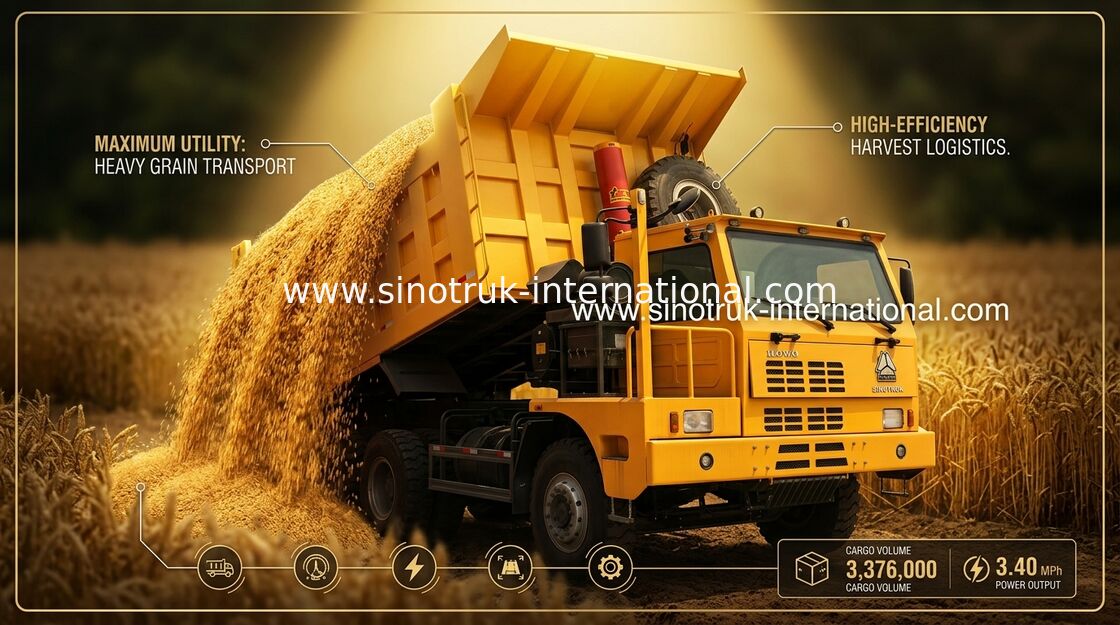 6X4 LHD 광업 팁 주는 사람 덤프 트럭 371HP 광산업을 위한 SINOTRUK 70 톤 HOWO