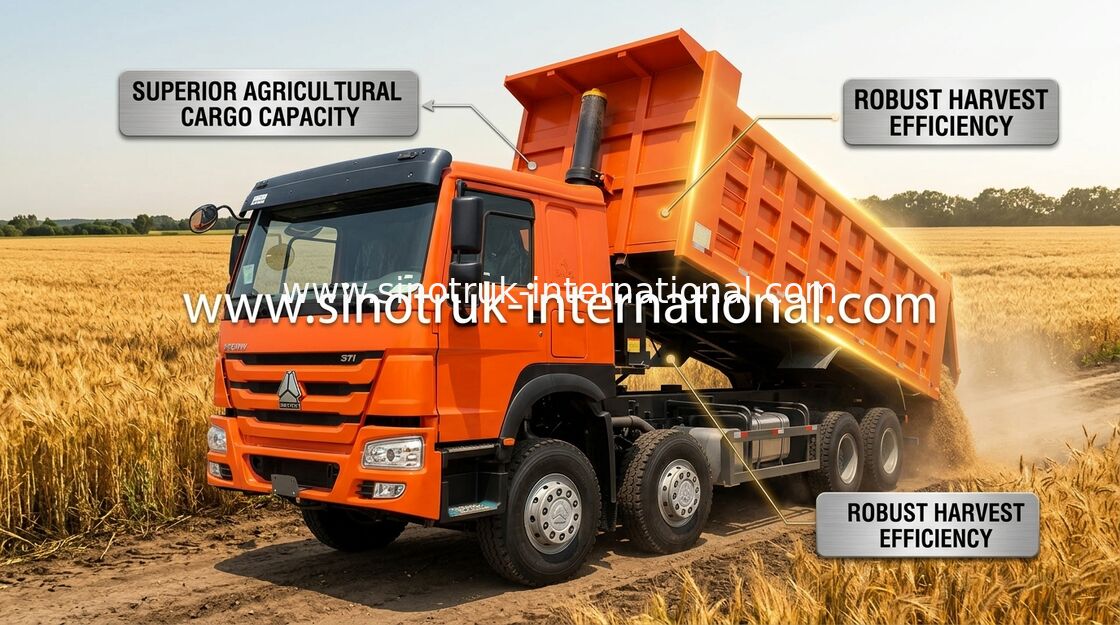 팁 주는 사람 트럭 SINOTRUK HOWO 371HP 12는 31 톤 LHD를 20-30CBM ZZ3317N3567W 선회합니다