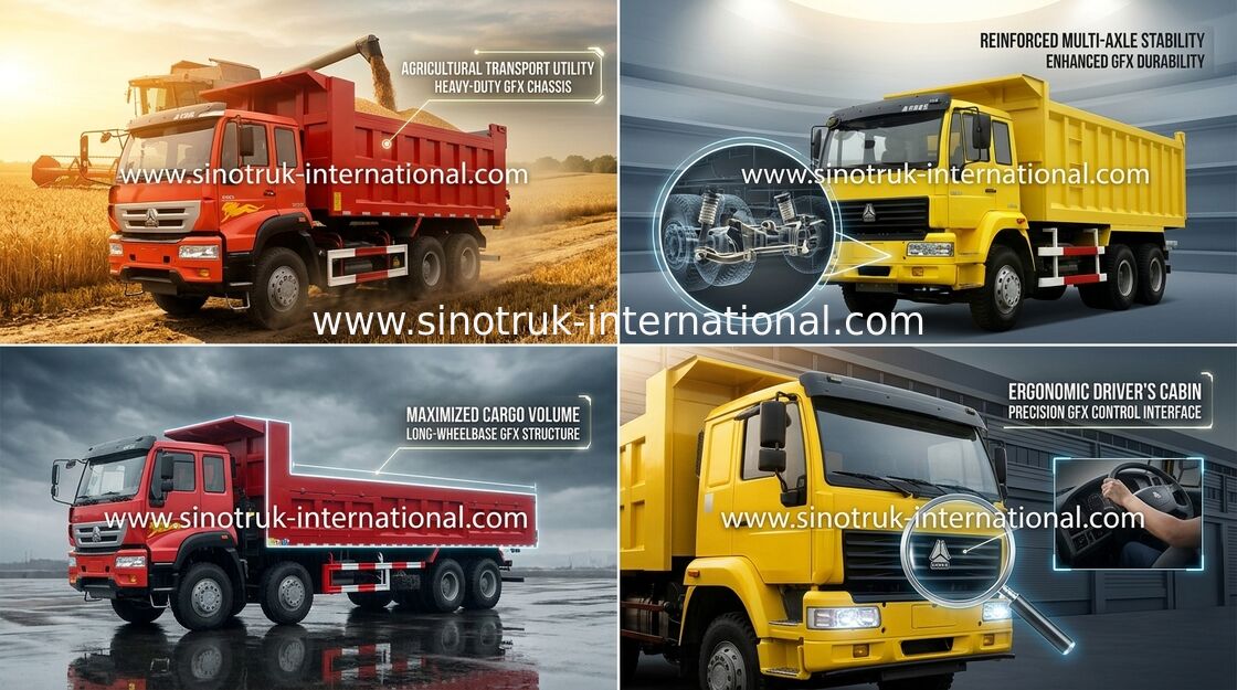 tipper SINOTRUK 황금 황태자 덤프 트럭 6X4 336HP LHD 25-30tons ZZ3251N3641W