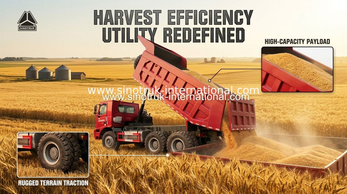 SINOTRUK HOWO 70 채광 팁 주는 사람 덤프 트럭 6X4 LHD 371HP 70tons ZZ5707S3640AJ
