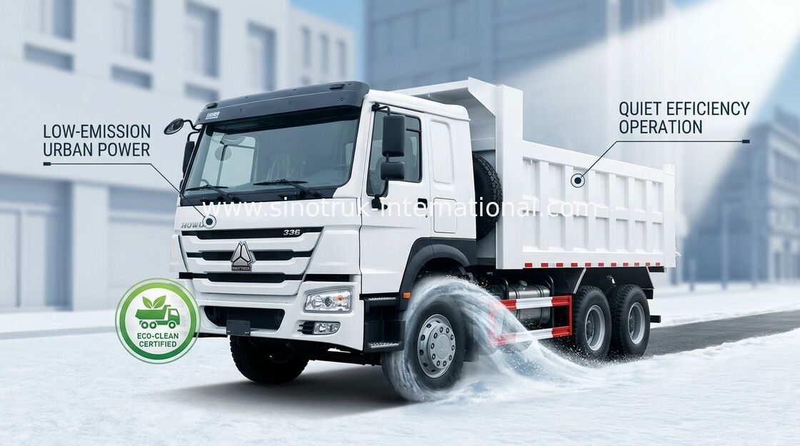 팁 주는 사람 덤프 트럭 SINOTRUK HOWO 10는 10-25CBM 짐 25-40tons ZZ3257N3647A를 선회합니다