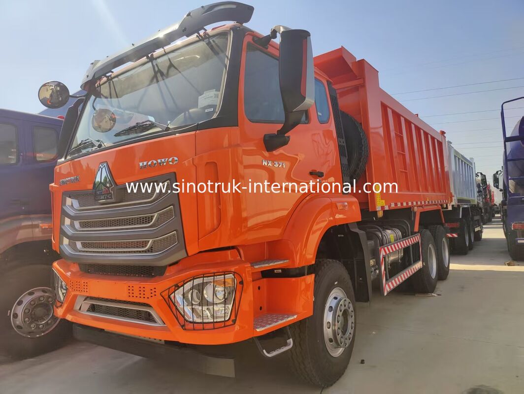SINOTRUK HOWO-NX 6X4 틱퍼 덤프 트럭 371HP 엔진과 30-40 톤의 부하 용량과 고 효율적인 운송