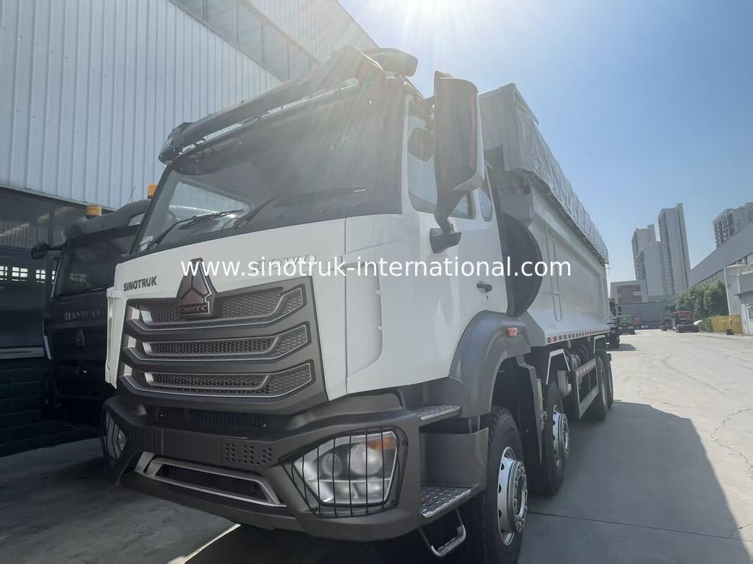 HOWO-NX 덤프 트럭 380HP 웨이차이 엔진, 전기 타르파울린 및 중량 망간제철 화물 상자